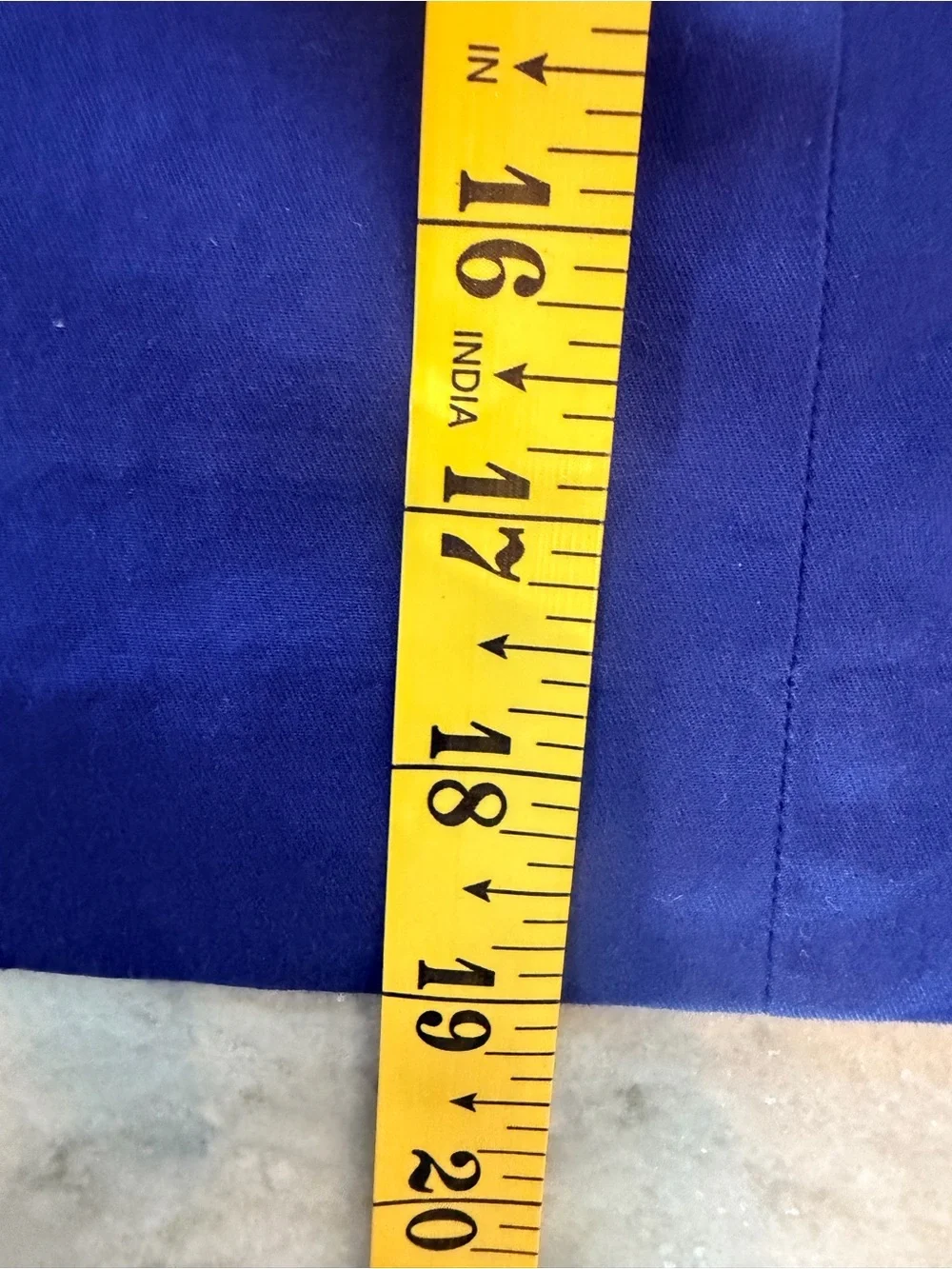 Ann Taylor Size 10 Navy Blue Stretch Cotton Straight Pencil Skirt Career